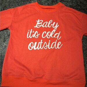 women’s Sweatshirt with White Print